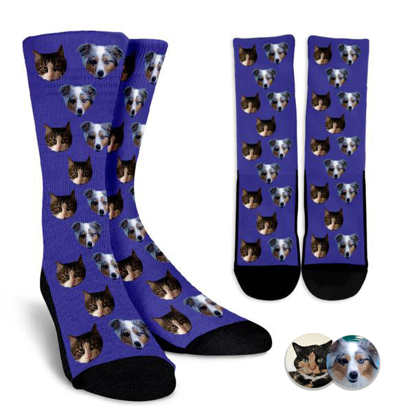 Multi-Pet Photo Socks