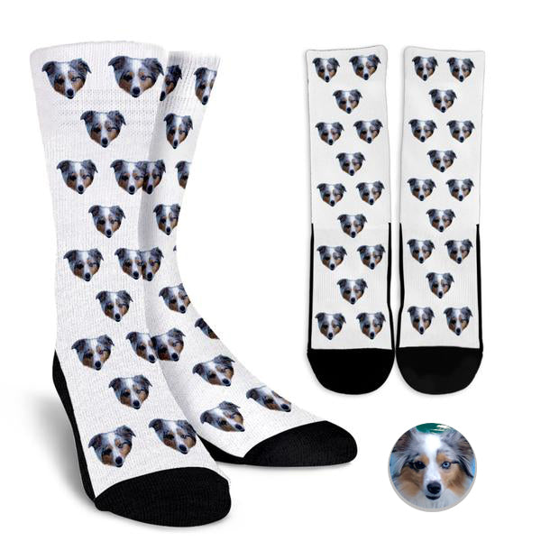 Pet Photo Pattern Socks