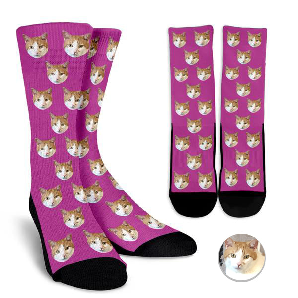 Pet Photo Pattern Socks